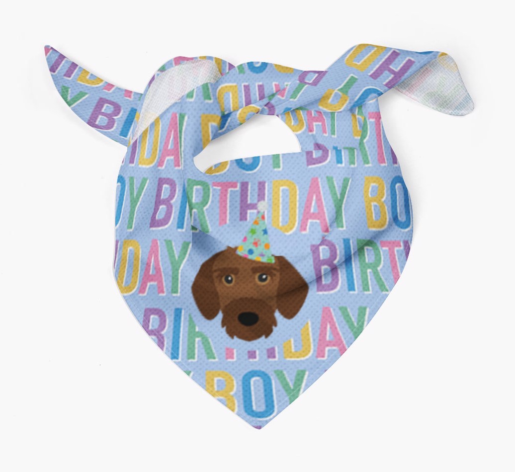 Birthday Boy: Personalised {breedFullName} Bandana