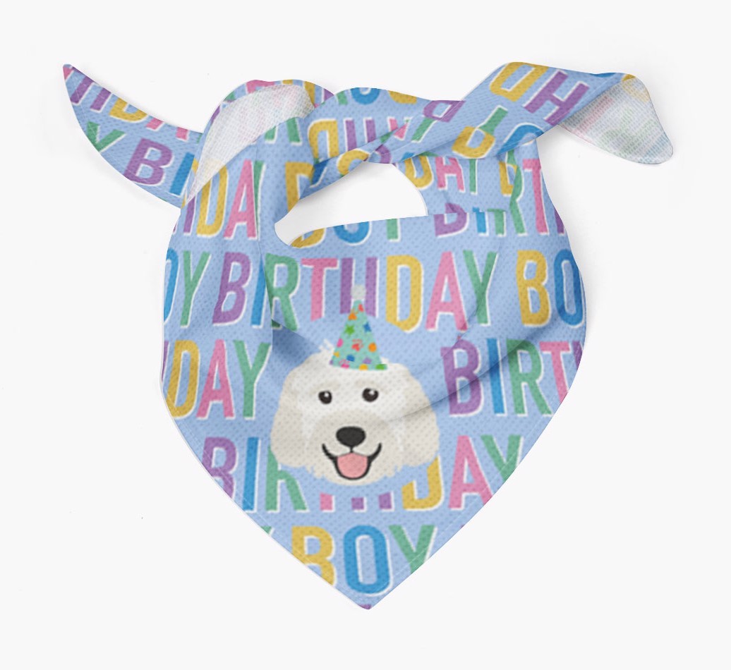 Birthday Boy: Personalised {breedFullName} Bandana