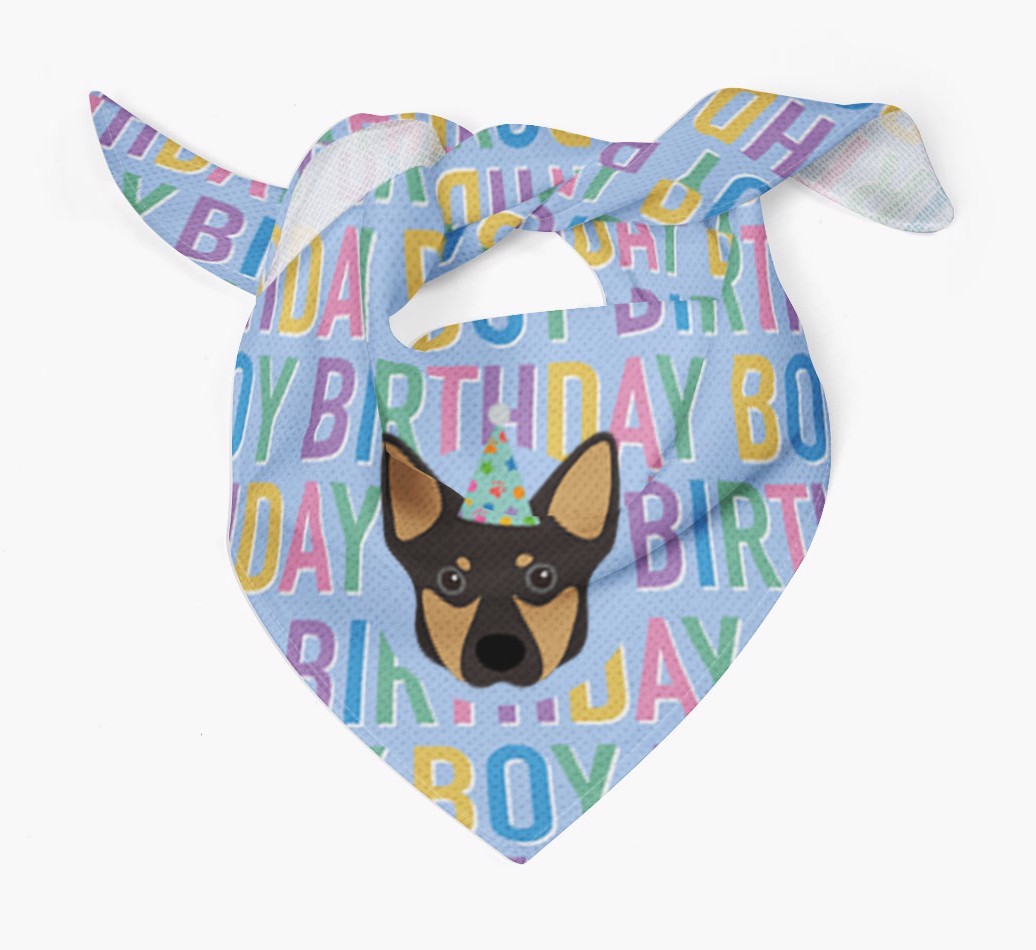 Birthday Boy: Personalised {breedFullName} Bandana