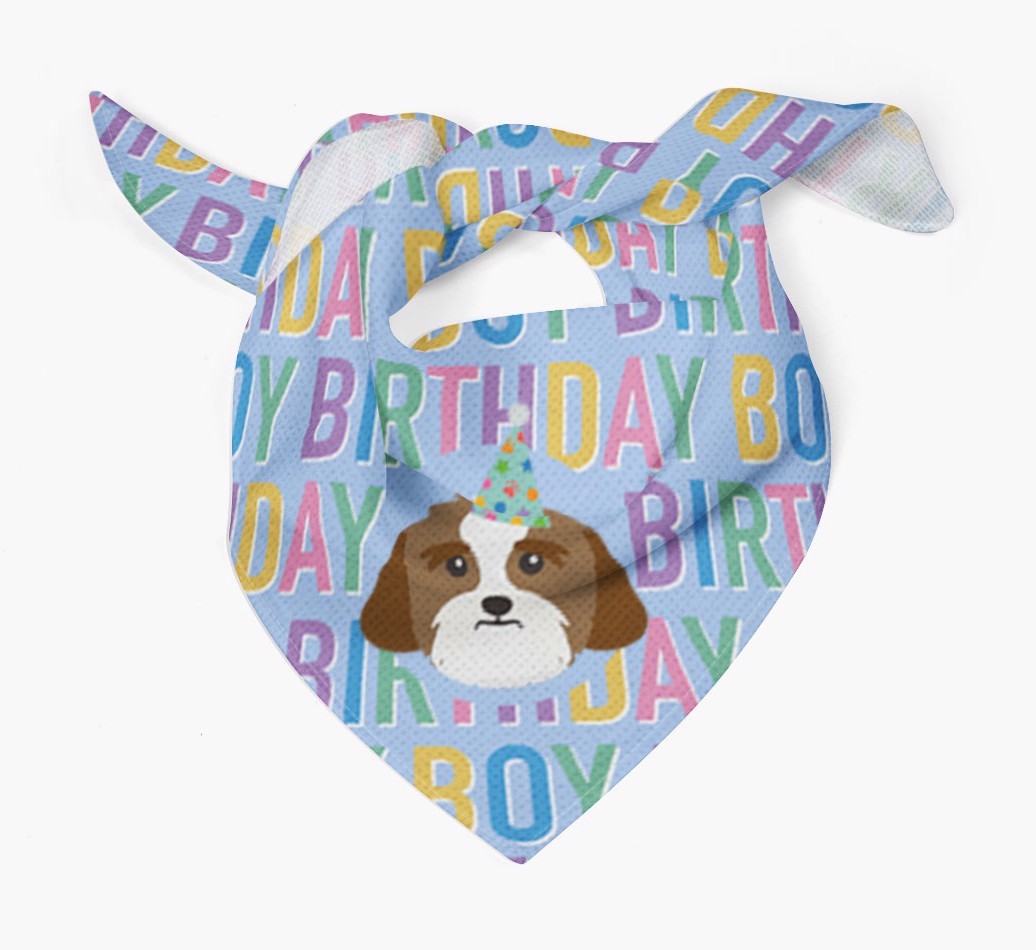 Birthday Boy: Personalised {breedFullName} Bandana