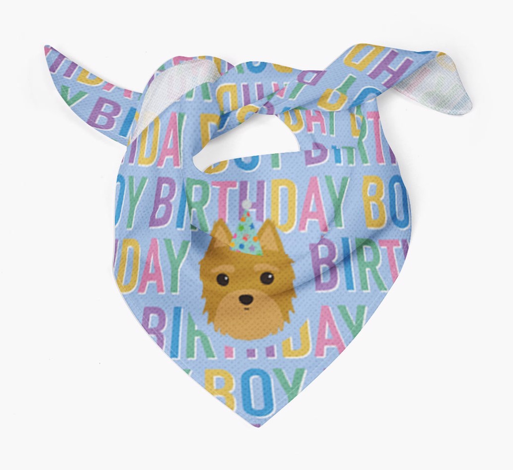 Birthday Boy: Personalised {breedFullName} Bandana
