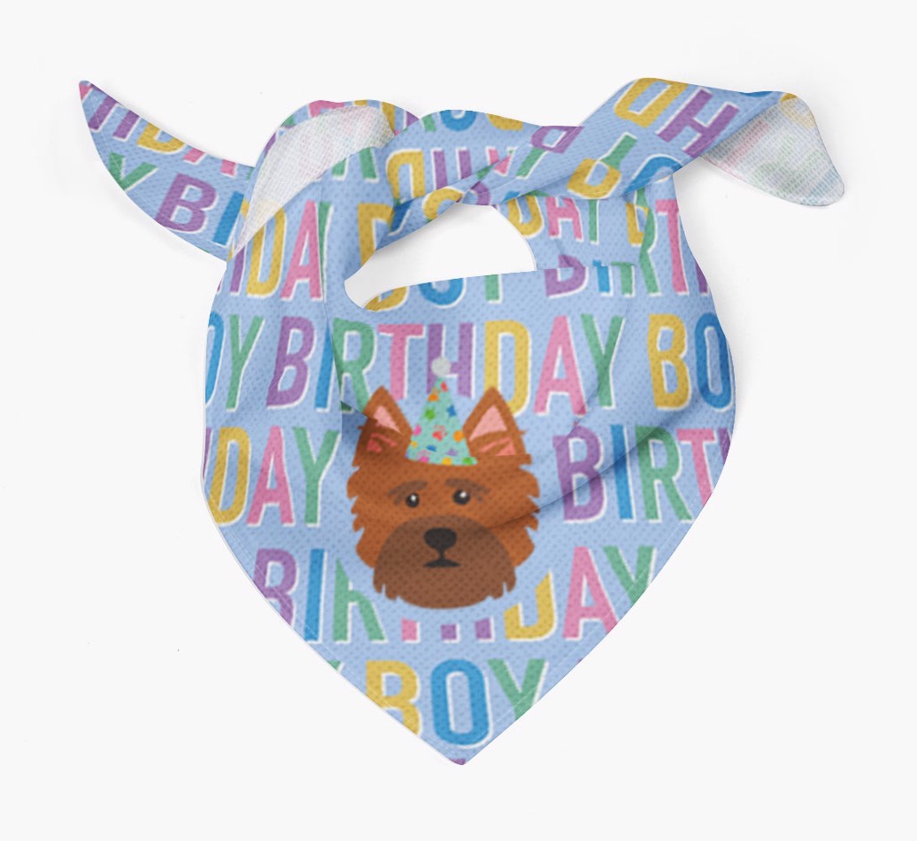 Birthday Boy: Personalised {breedFullName} Bandana