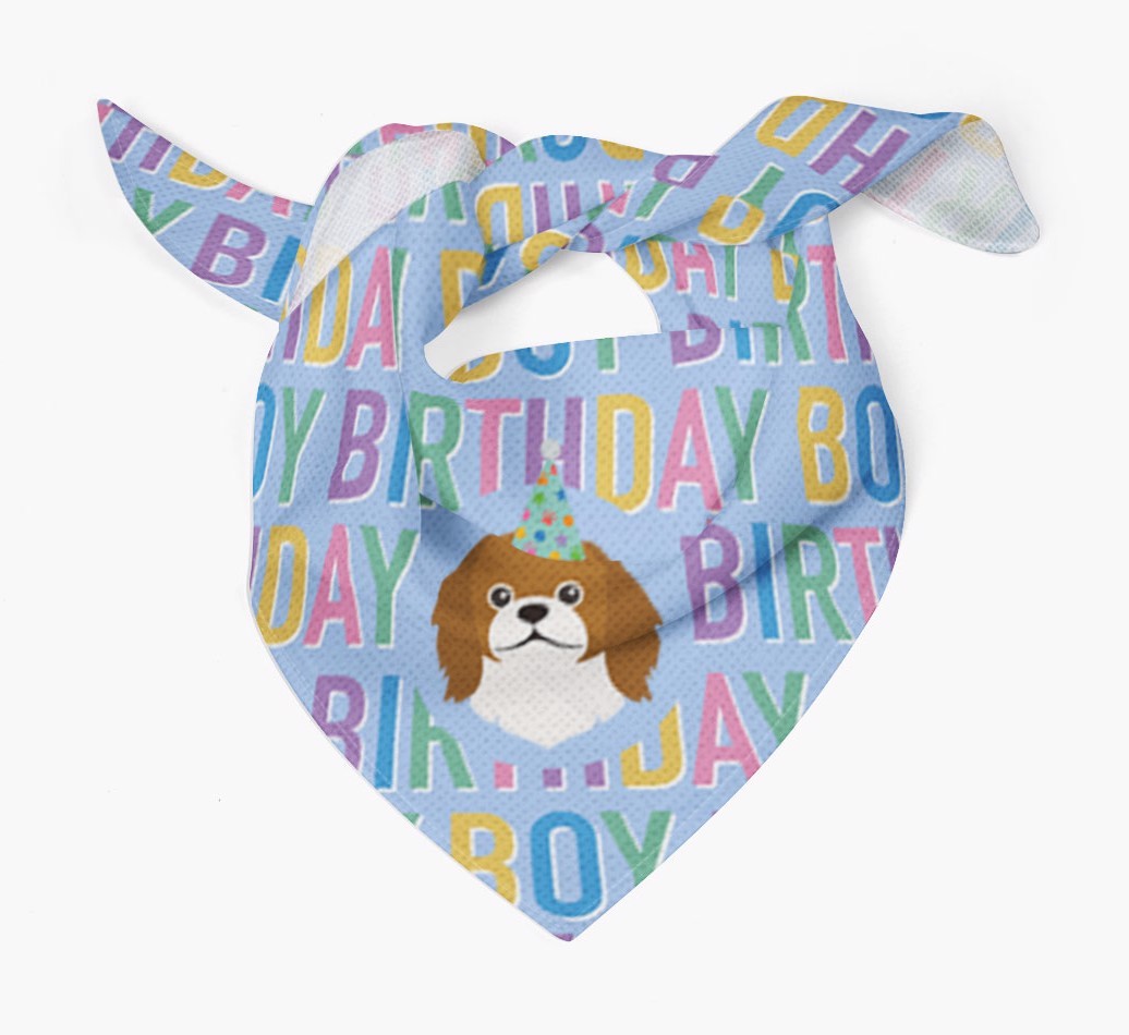 Birthday Boy: Personalised {breedFullName} Bandana