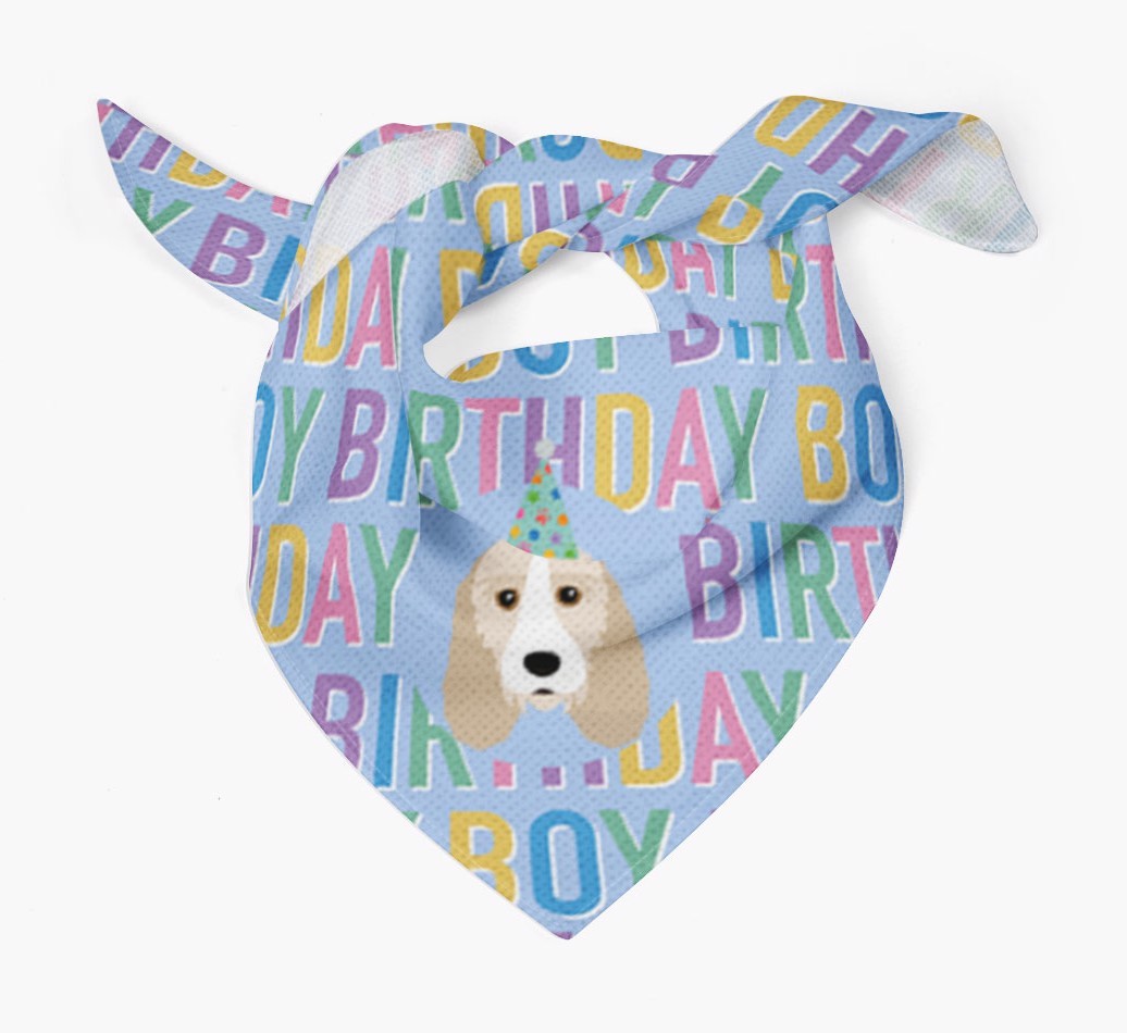 Birthday Boy: Personalised {breedFullName} Bandana