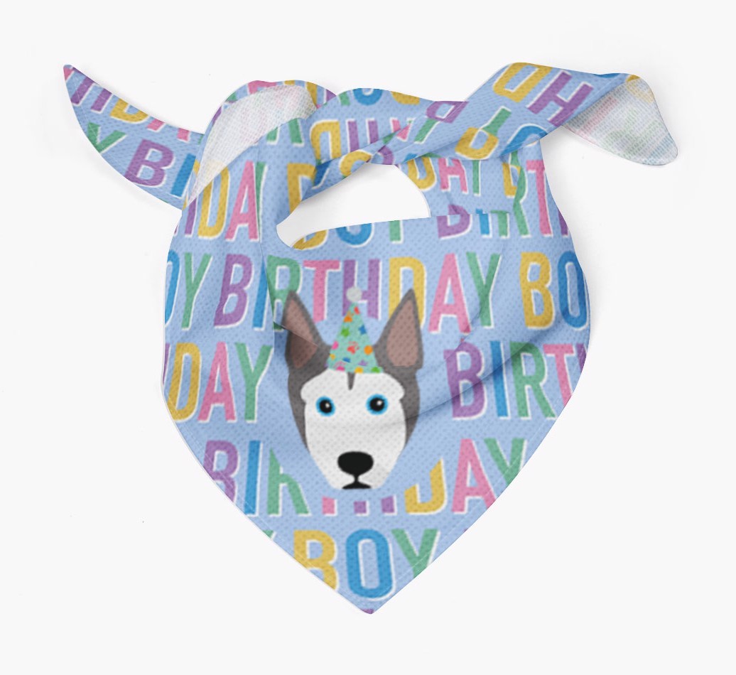 Birthday Boy: Personalised {breedFullName} Bandana
