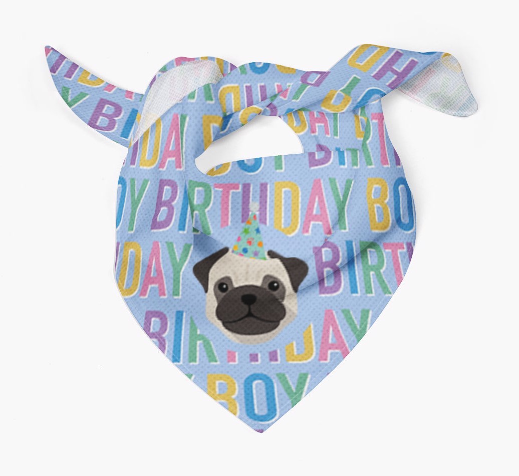 Birthday Boy: Personalised {breedFullName} Bandana