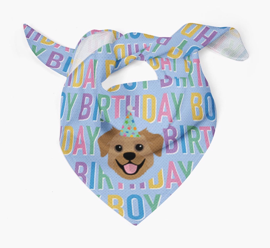 Birthday Boy: Personalised {breedFullName} Bandana