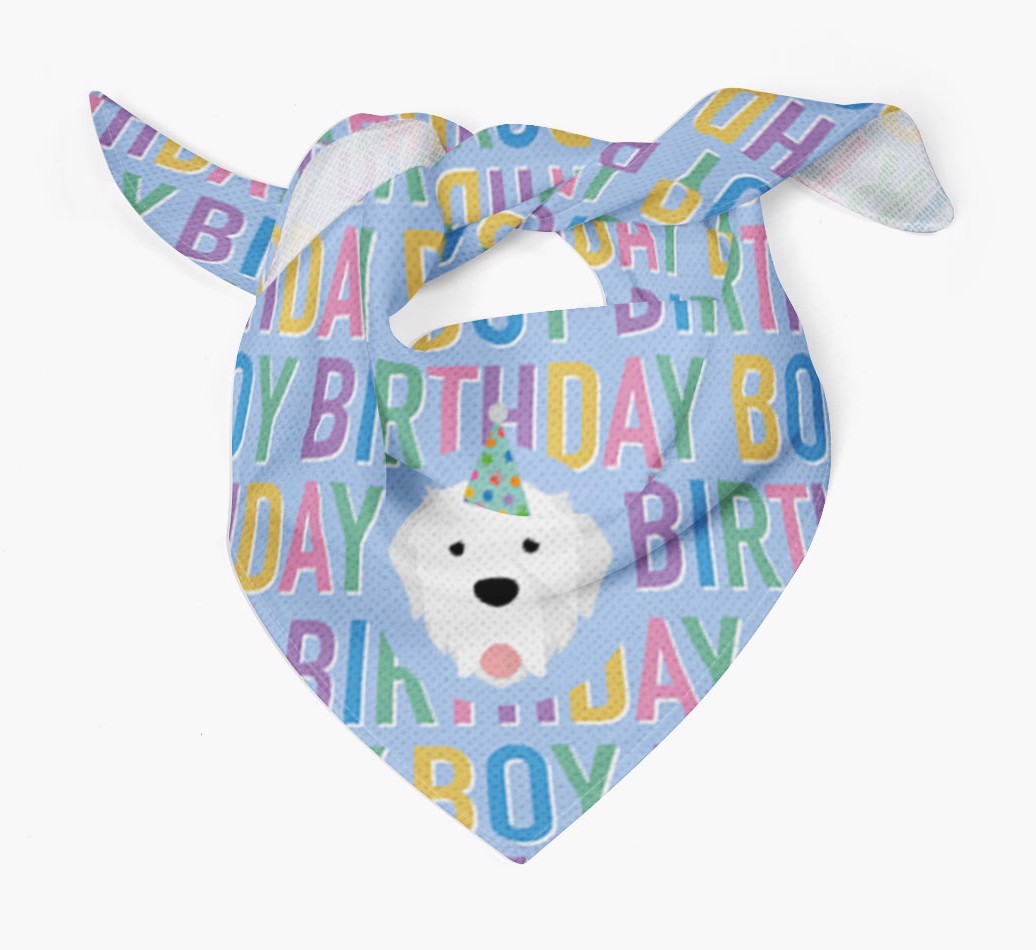 Birthday Boy: Personalised {breedFullName} Bandana