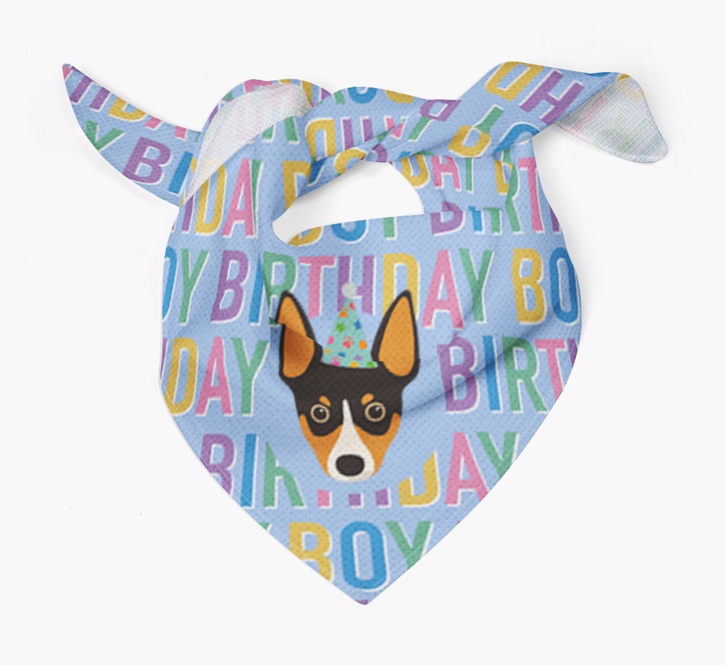 Birthday Boy: Personalised {breedFullName} Bandana