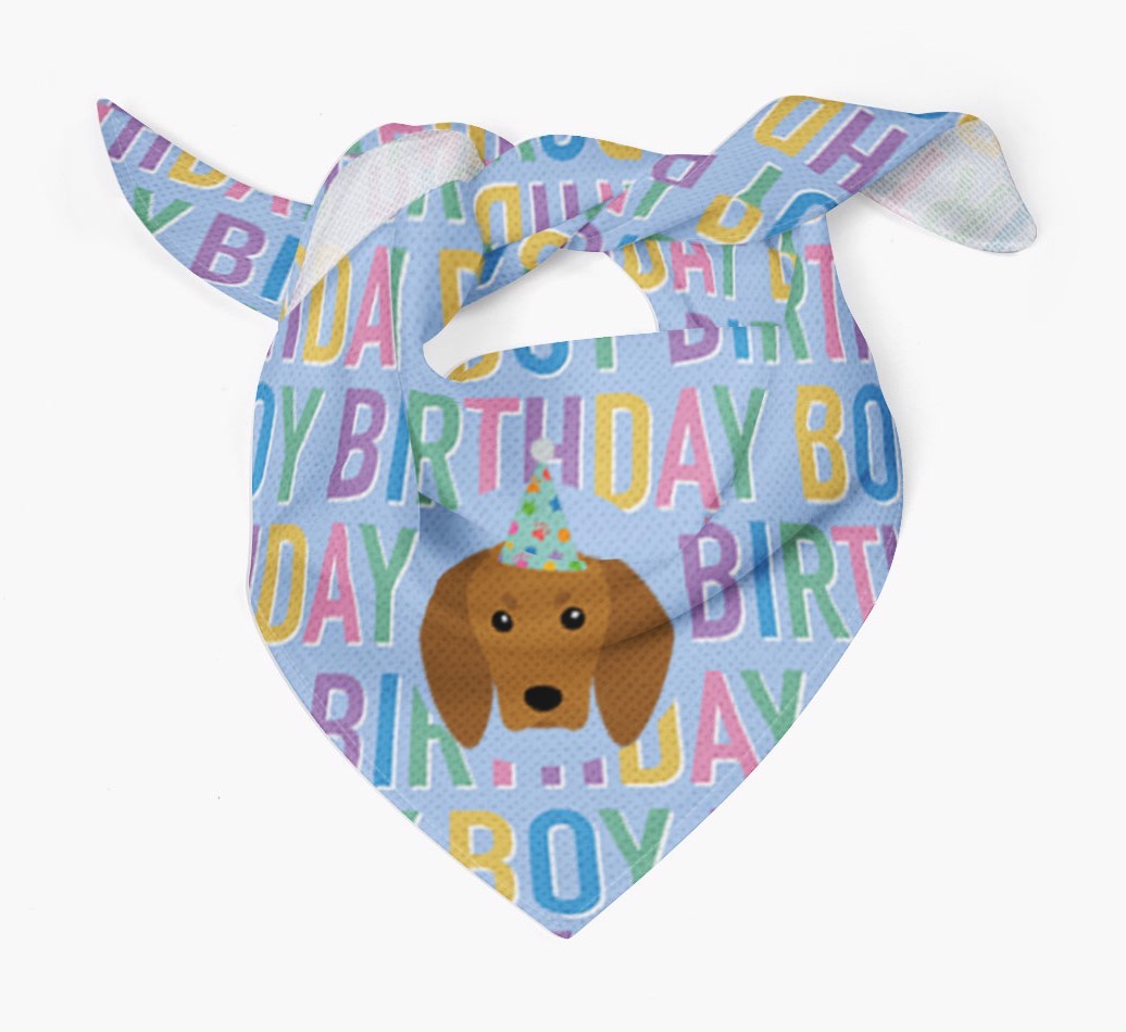 Birthday Boy: Personalised {breedFullName} Bandana