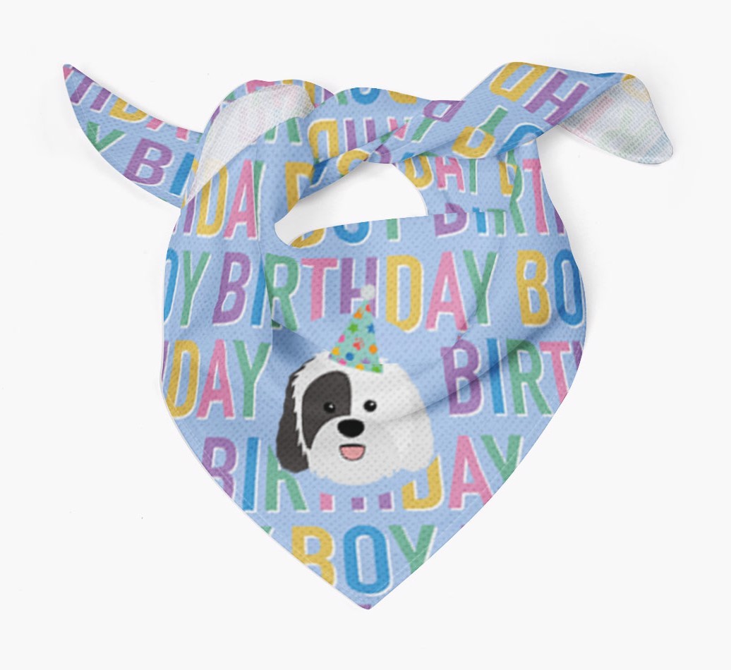 Birthday Boy: Personalised {breedFullName} Bandana