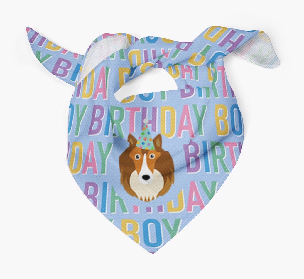 Birthday Boy: Personalised {breedFullName} Bandana