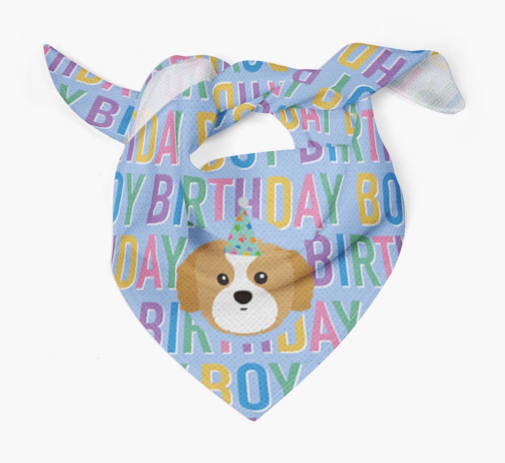Birthday Boy: Personalised {breedFullName} Bandana
