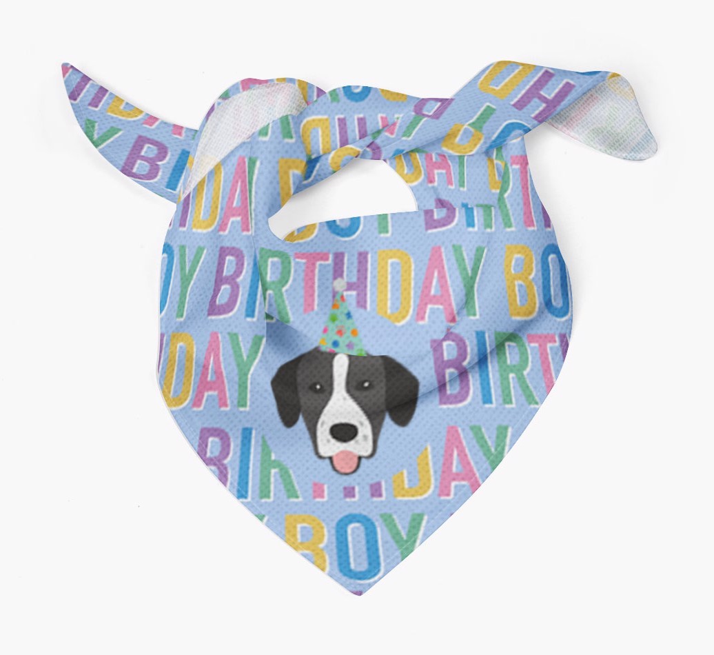 Birthday Boy: Personalised {breedFullName} Bandana