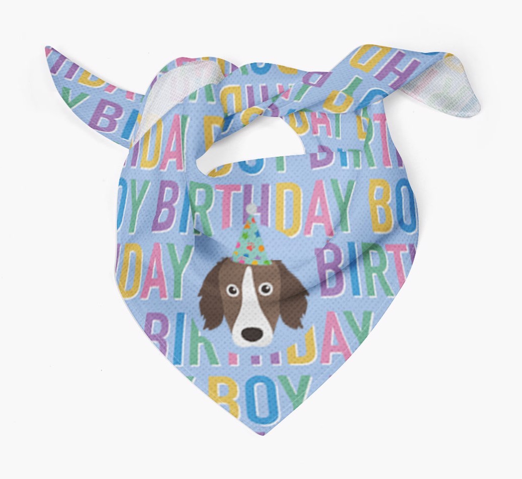 Birthday Boy: Personalised {breedFullName} Bandana