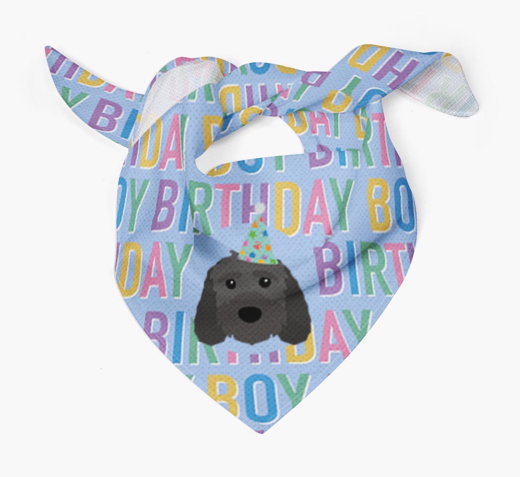 Birthday Boy: Personalised {breedFullName} Bandana