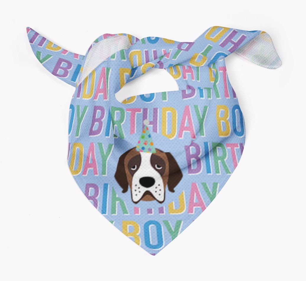 Birthday Boy: Personalised {breedFullName} Bandana