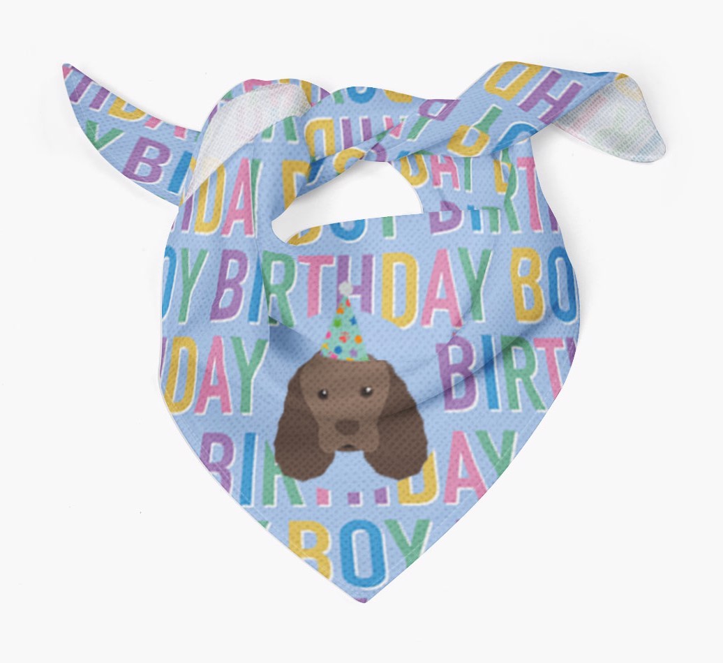 Birthday Boy: Personalised {breedFullName} Bandana