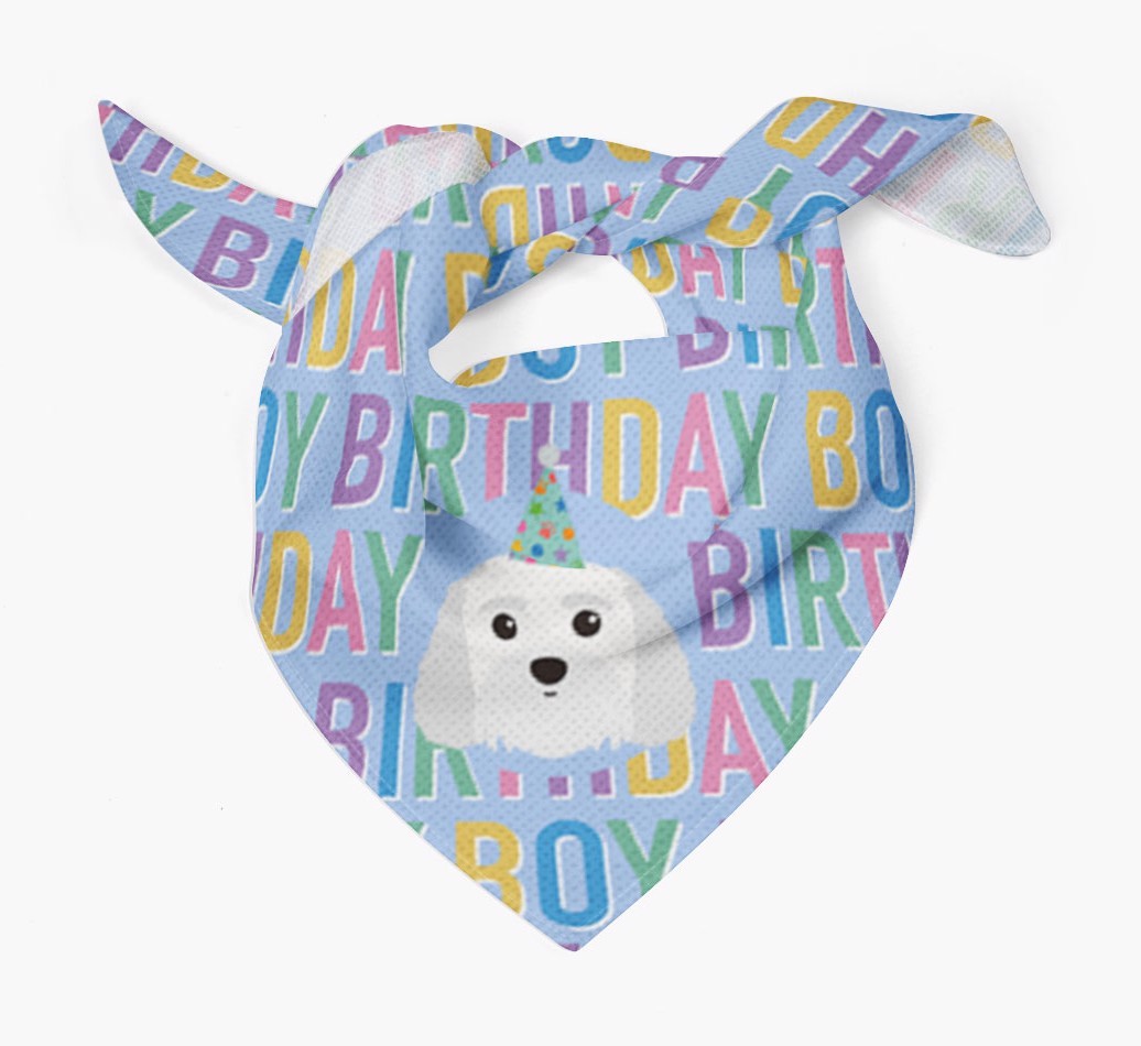 Birthday Boy: Personalised {breedFullName} Bandana