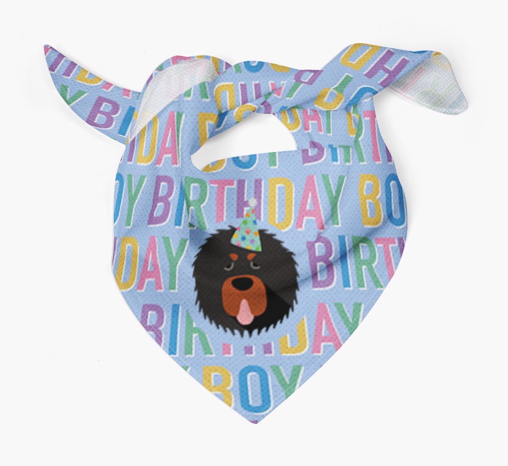 Birthday Boy: Personalised {breedFullName} Bandana