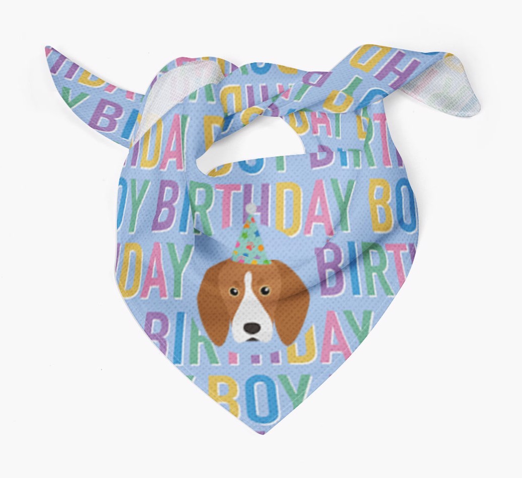 Birthday Boy: Personalised {breedFullName} Bandana