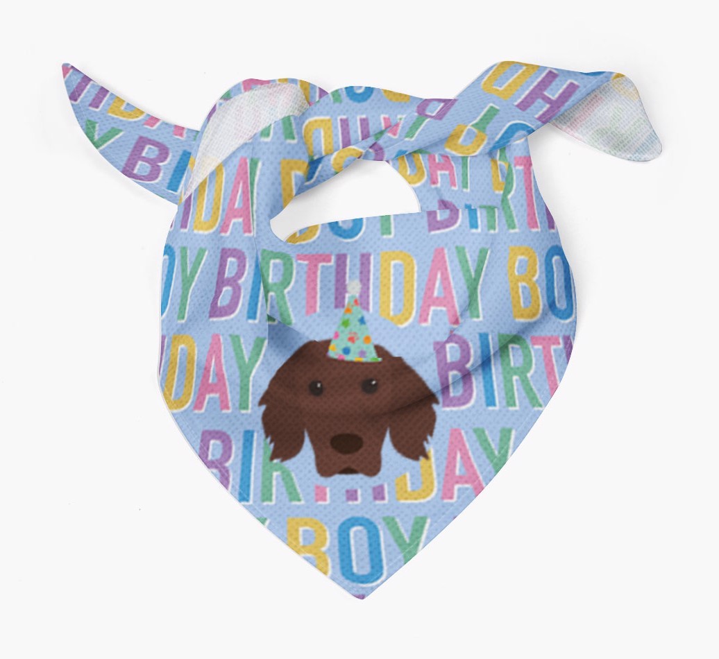 Birthday Boy: Personalised {breedFullName} Bandana