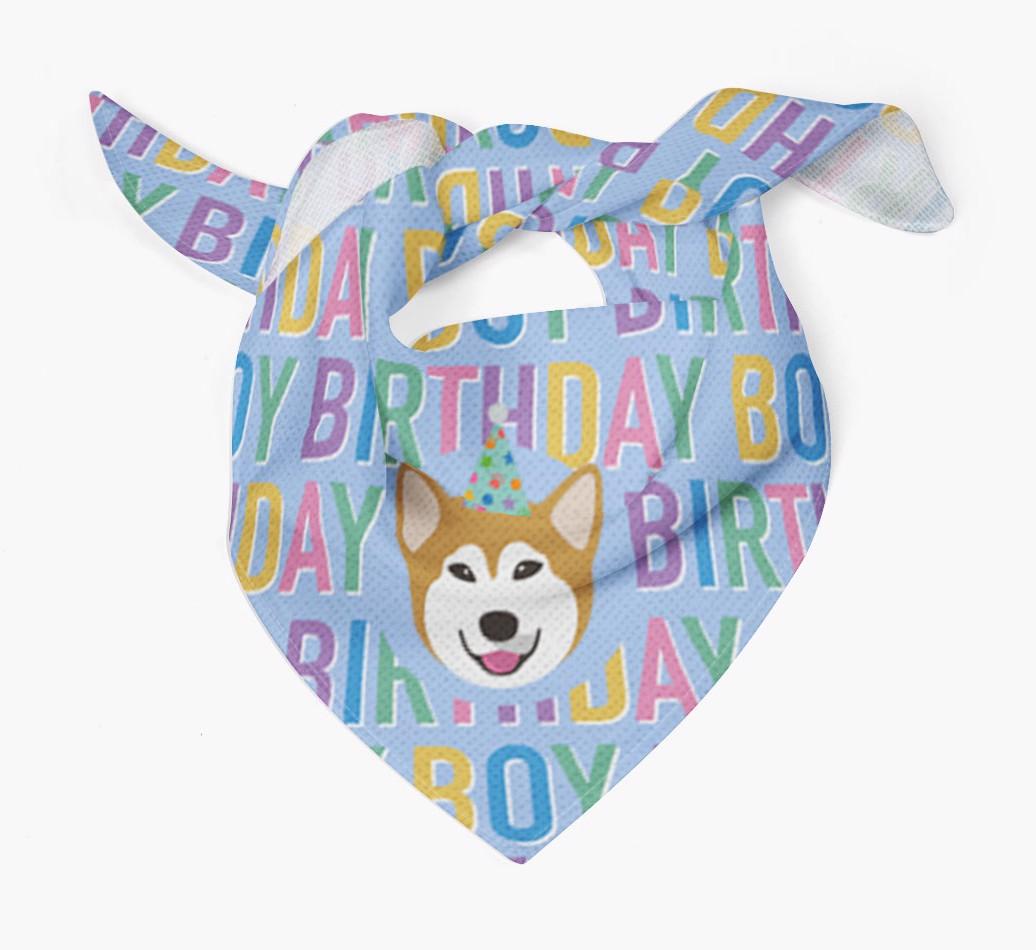 Birthday Boy: Personalized {breedFullName} Bandana