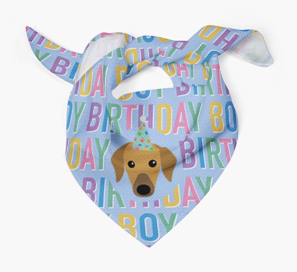 Birthday Boy: Personalized {breedFullName} Bandana