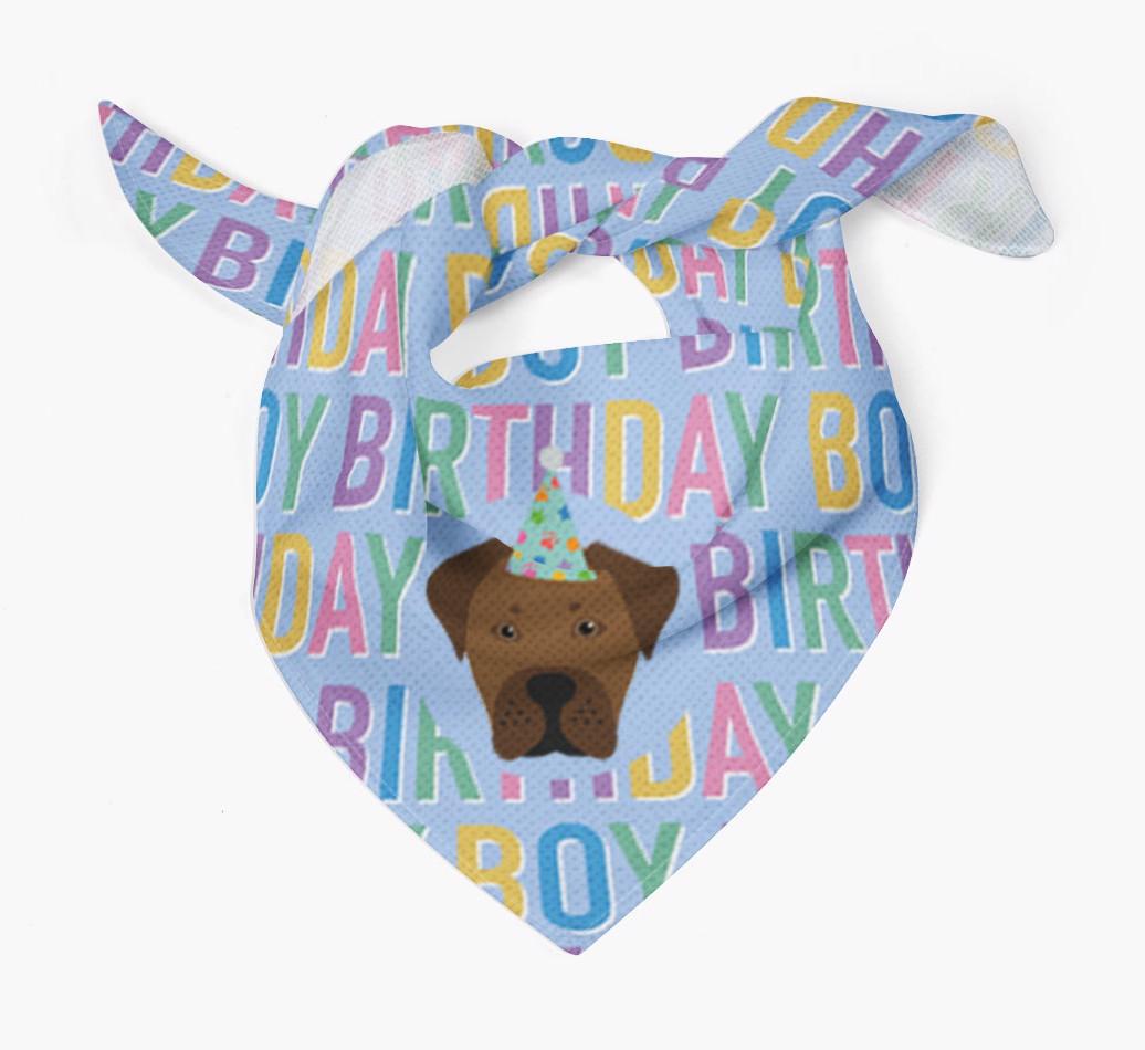 Birthday Boy: Personalized {breedFullName} Bandana