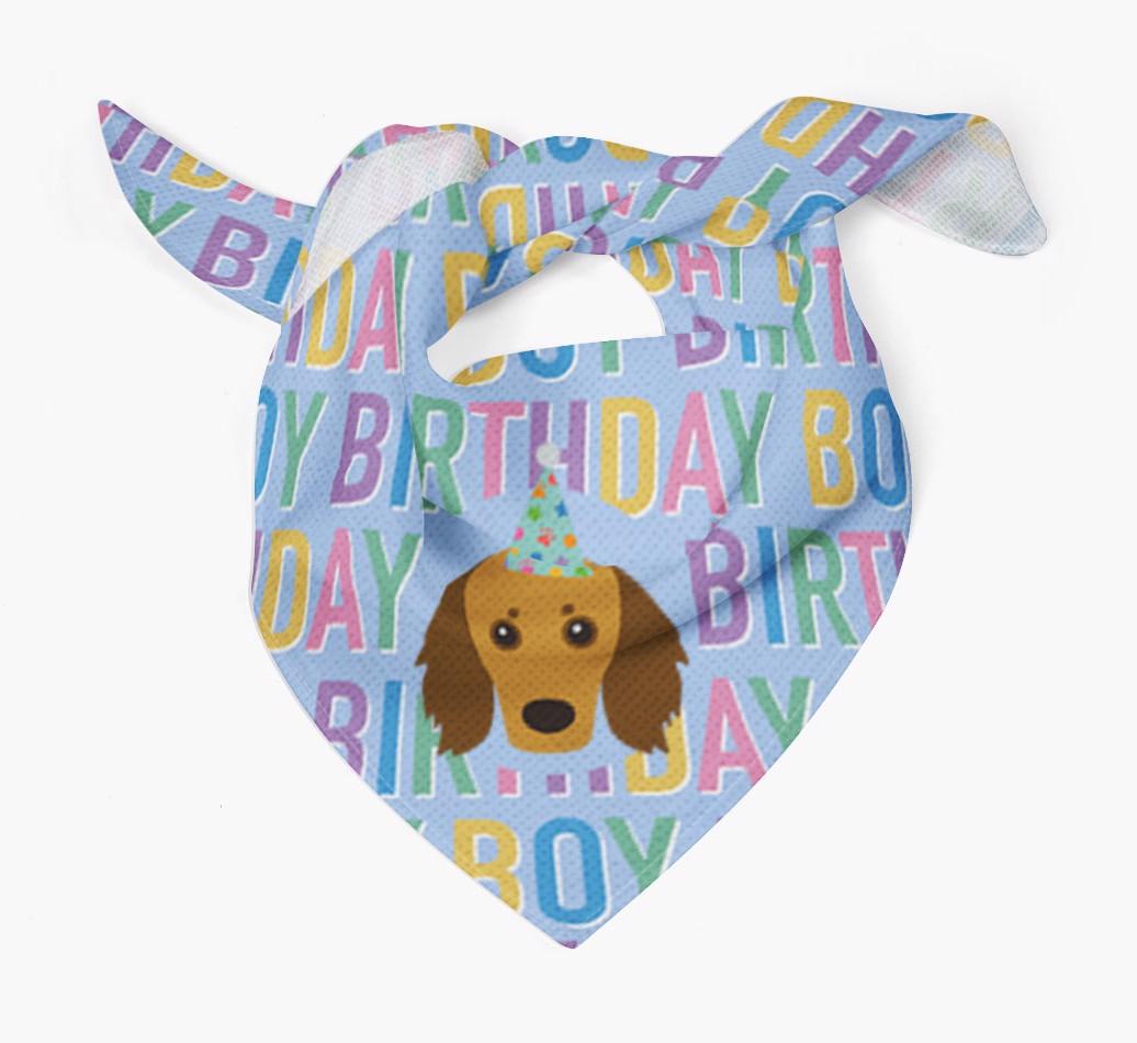 Birthday Boy: Personalized {breedFullName} Bandana