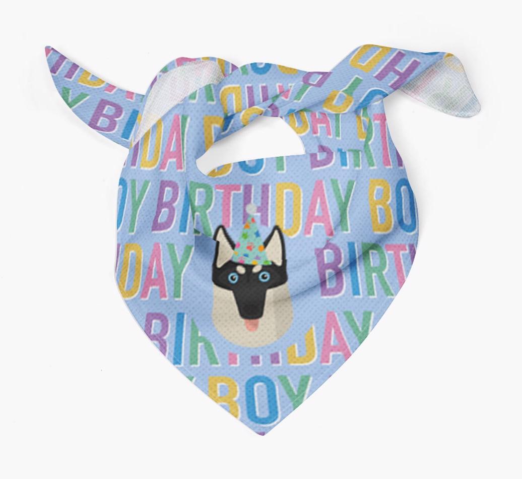 Birthday Boy: Personalized {breedFullName} Bandana