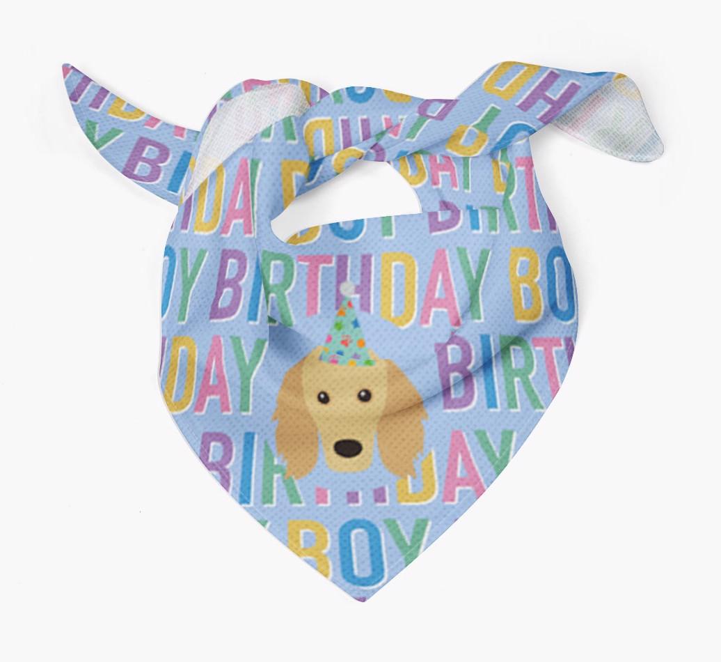 Birthday Boy: Personalized {breedFullName} Bandana