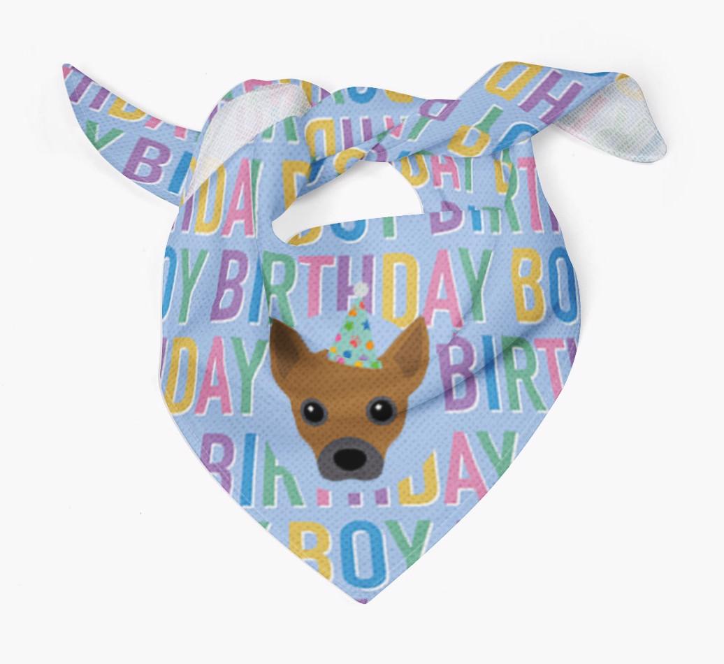 Birthday Boy: Personalized {breedFullName} Bandana