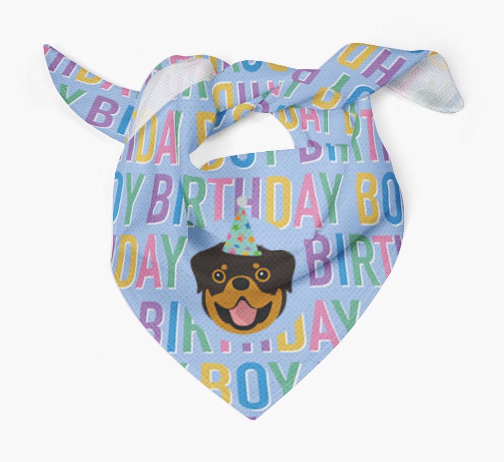 Birthday Boy: Personalized {breedFullName} Bandana
