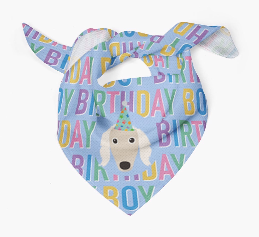 Birthday Boy: Personalized {breedFullName} Bandana