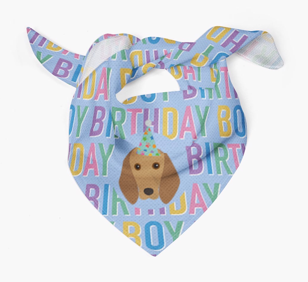 Birthday Boy: Personalized {breedFullName} Bandana