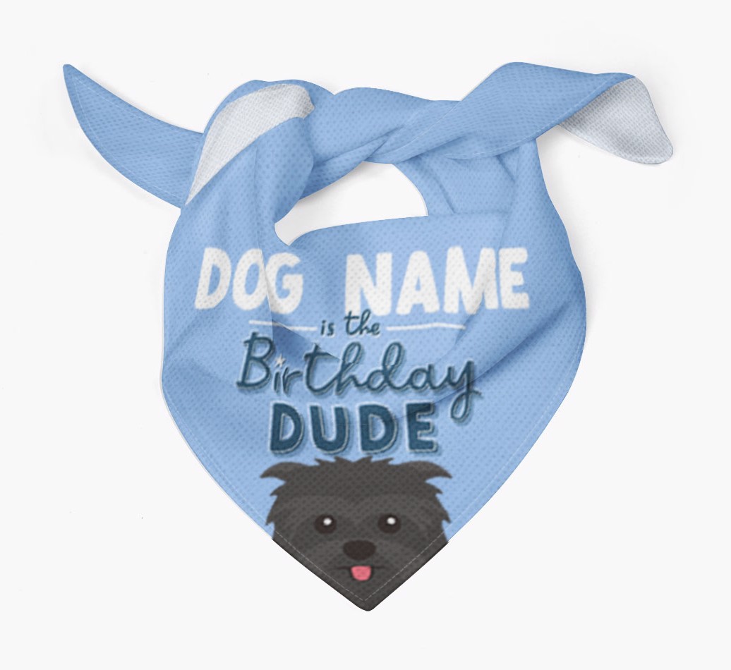 Birthday Dude: Personalised {breedFullName} Bandana