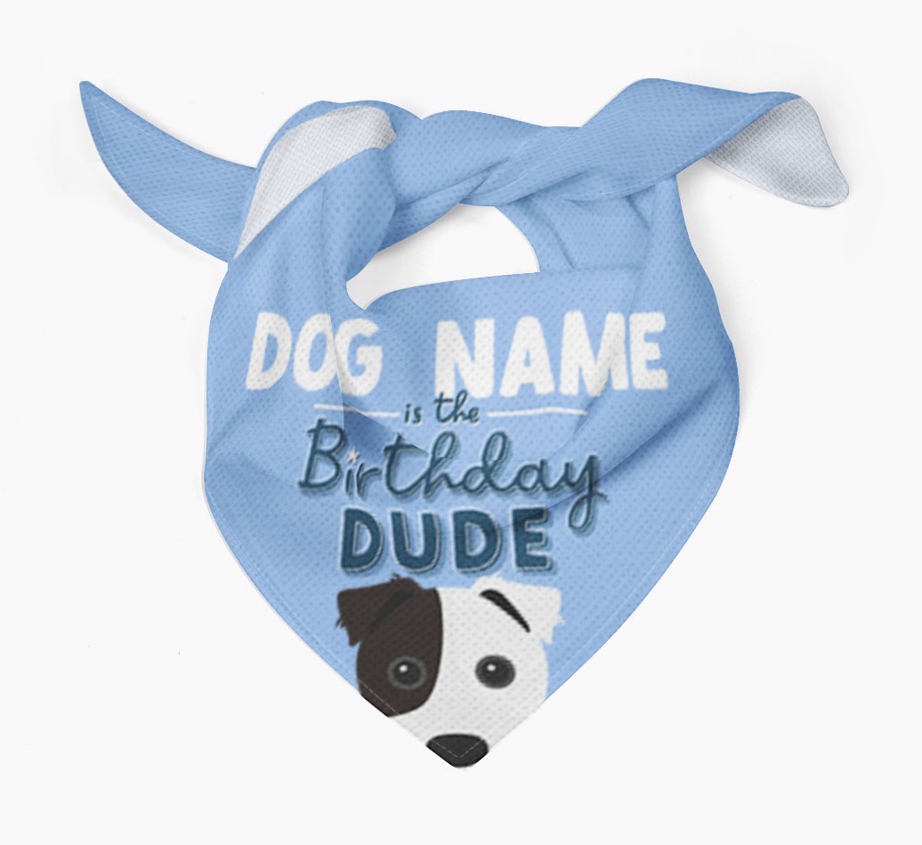 Birthday Dude: Personalised {breedFullName} Bandana