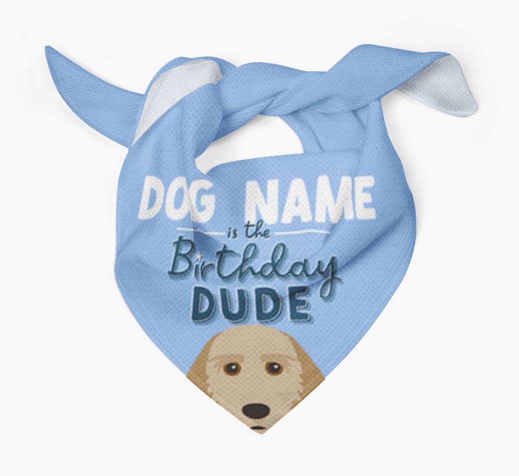 Birthday Dude: Personalised {breedFullName} Bandana