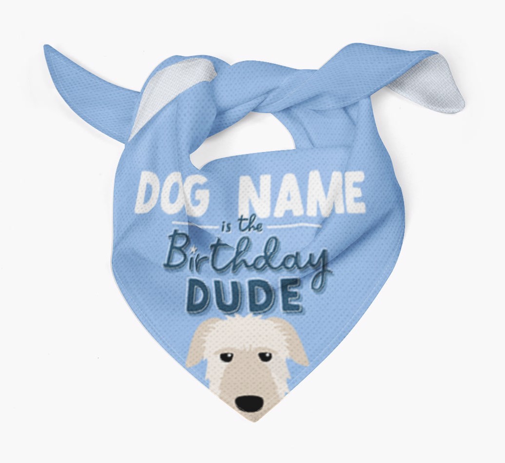 Birthday Dude: Personalised {breedFullName} Bandana