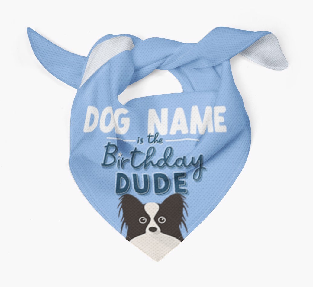 Birthday Dude: Personalised {breedFullName} Bandana