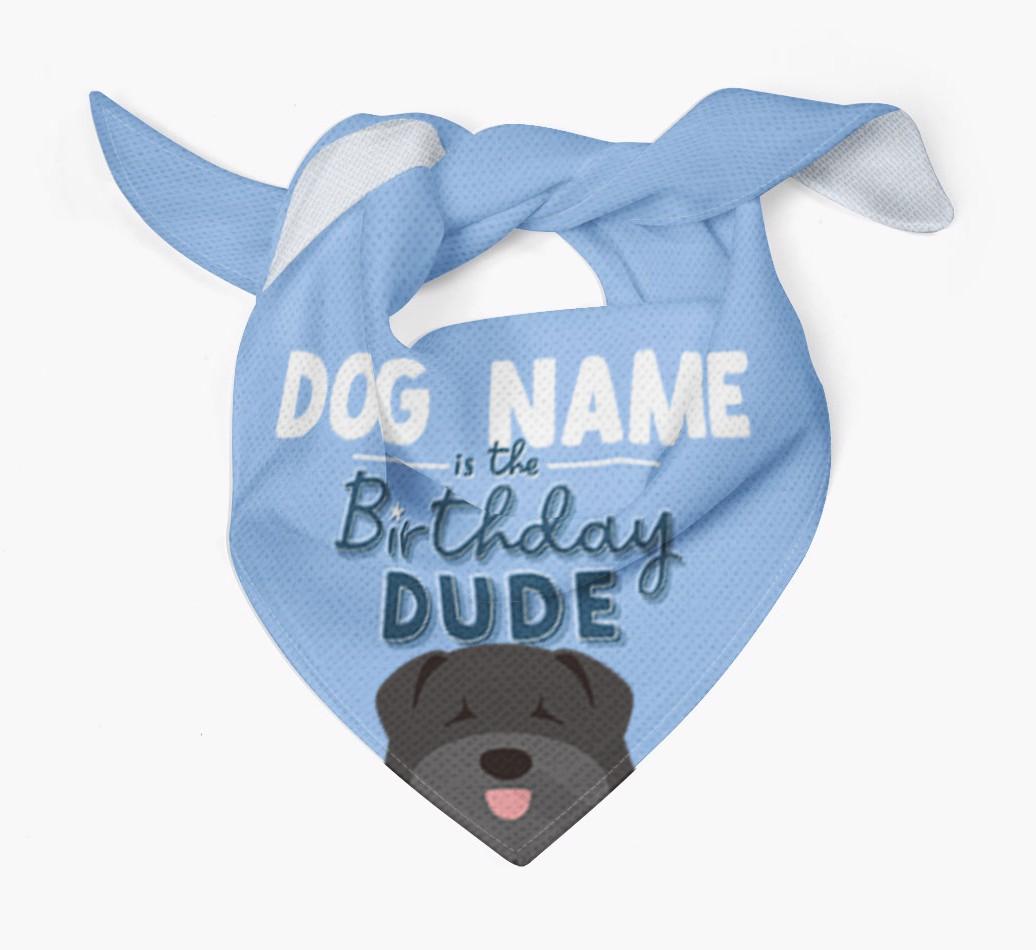 Birthday Dude: Personalized {breedFullName} Bandana