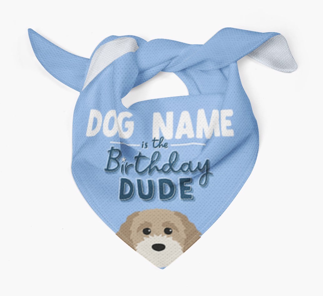 Birthday Dude: Personalized {breedFullName} Bandana