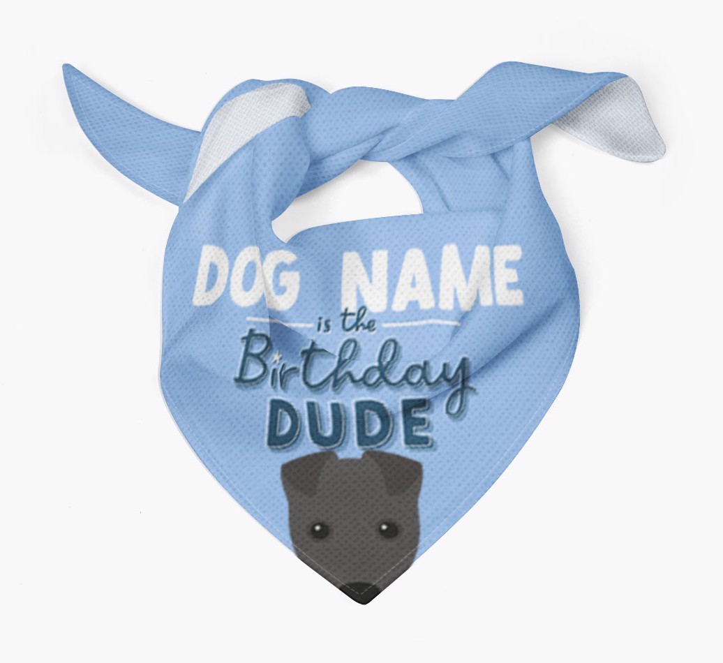 Birthday Dude: Personalized {breedFullName} Bandana