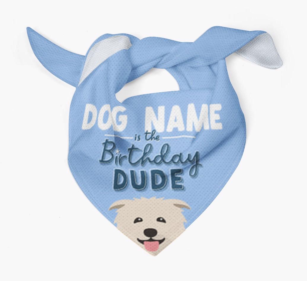 Birthday Dude: Personalized {breedFullName} Bandana