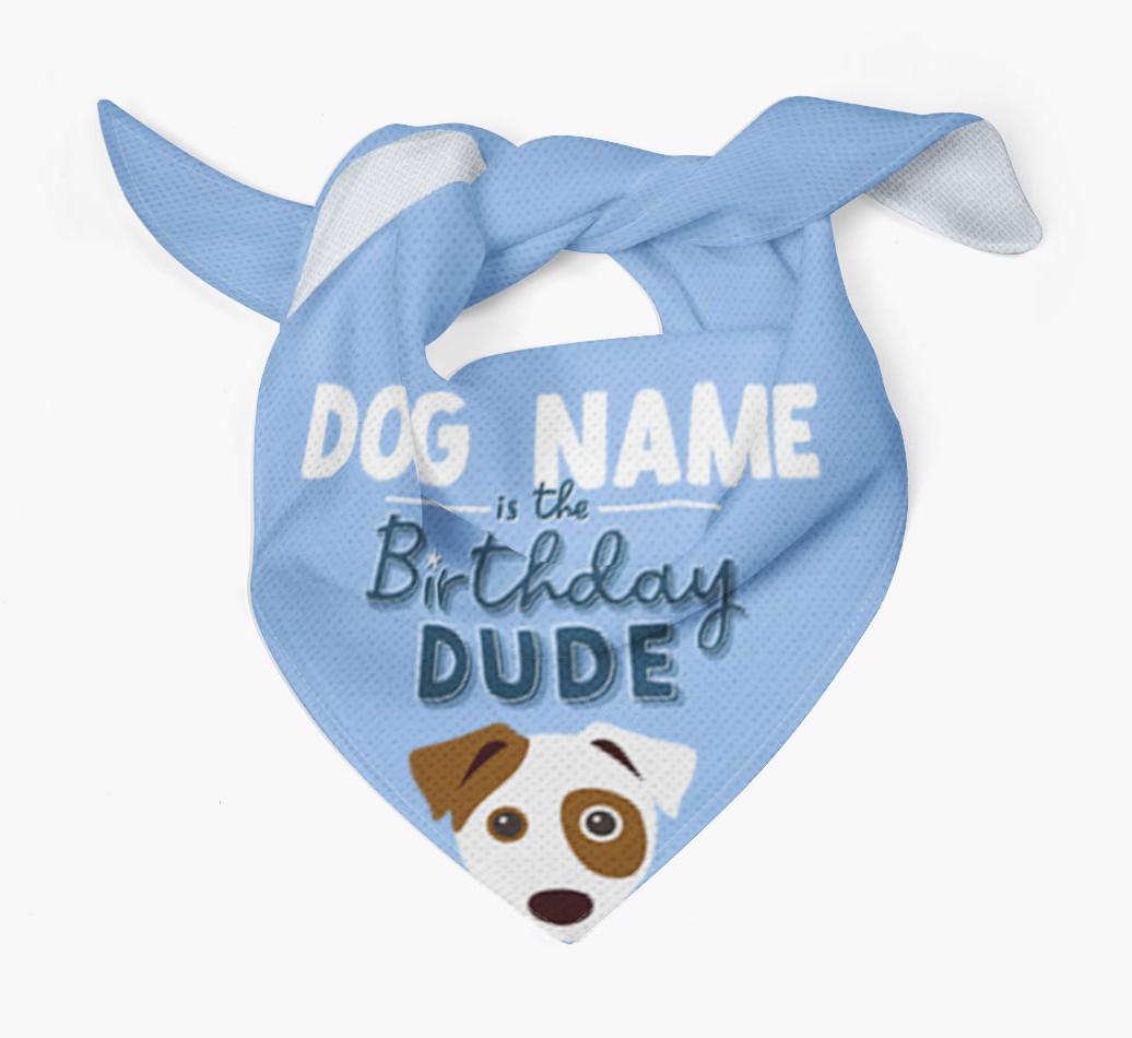 Birthday Dude: Personalized {breedFullName} Bandana