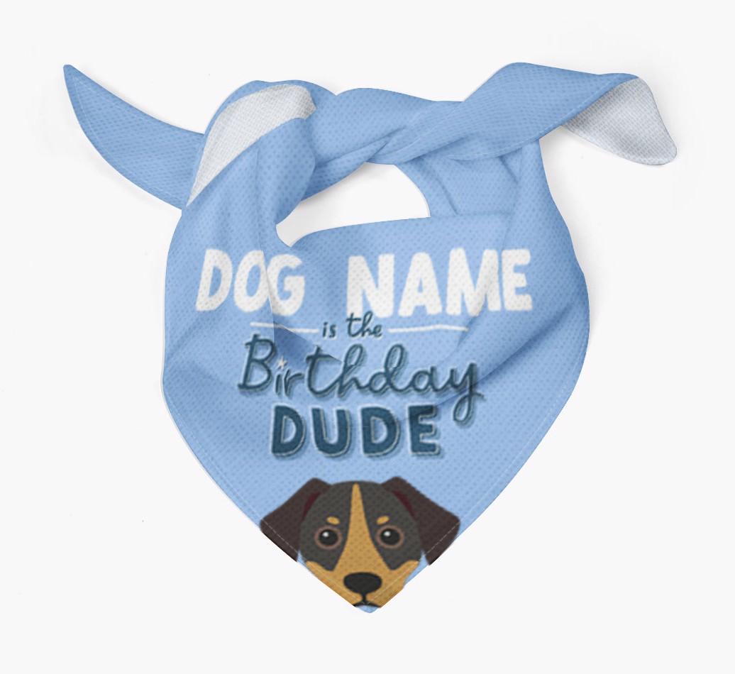 Birthday Dude: Personalized {breedFullName} Bandana
