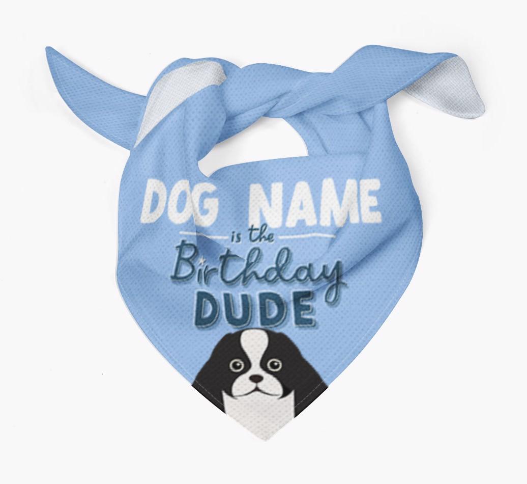 Birthday Dude: Personalized {breedFullName} Bandana
