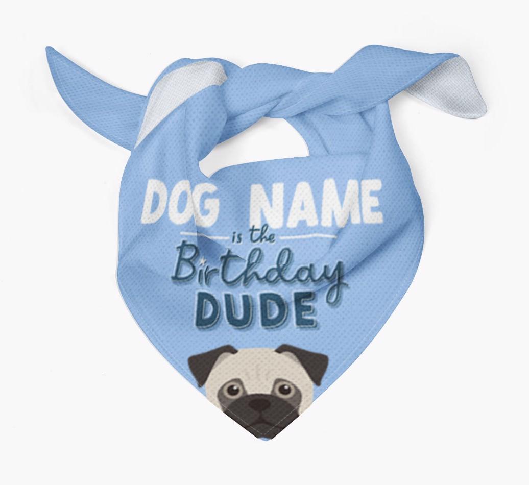Birthday Dude: Personalized {breedFullName} Bandana