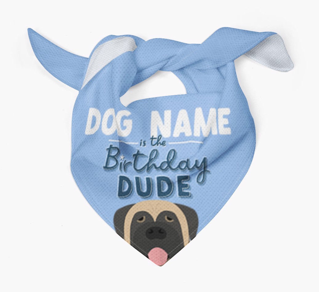 Birthday Dude: Personalized {breedFullName} Bandana